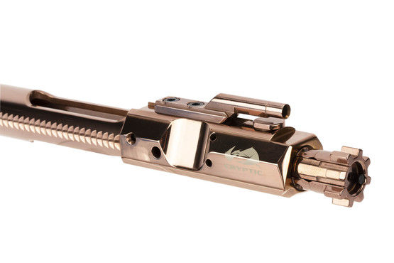 Cryptic Coatings premium Mystic Bronze AR-10 bolt carrier group for DPMS barrels works with 6.5 Creedmoor